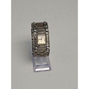 Parker ladies fine 17 jewels mechanical silver plated bracelet watch